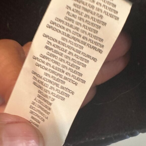 Place Girls Hooded Button Down Vest Size M7/8 Navy Polyester - Picture 9 of 9